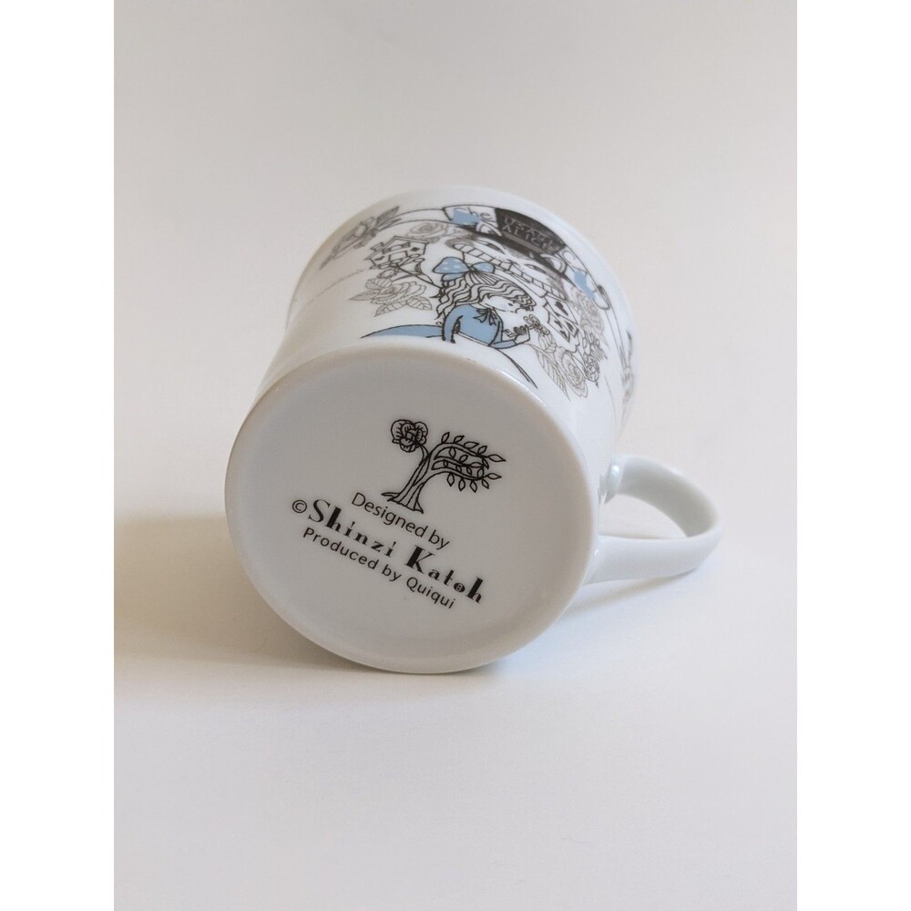 Shinzi Katoh‎ Alice in Wonderland Mug Cheshire Cat Crown Playing Cards Kawaii - Picture 7 of 8